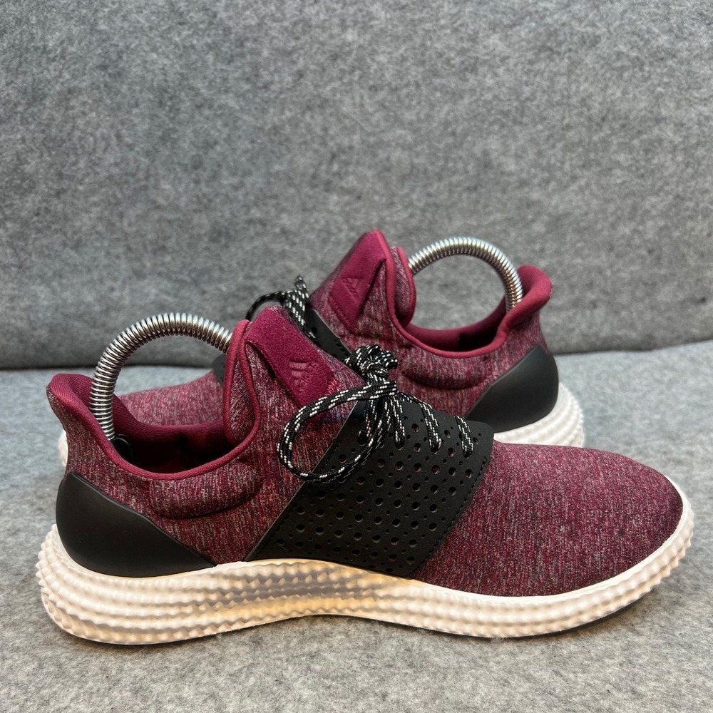 Adidas Athletics 24/7 Training Shoes Maroon Black White Womens Sneakers Size 8.5 - Picture 5 of 8